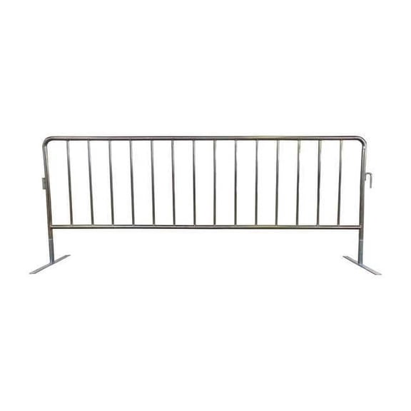 Manufacturer Varies Crowd Control Barrier, Silver, No Legend, Zinc Plated 31DW18