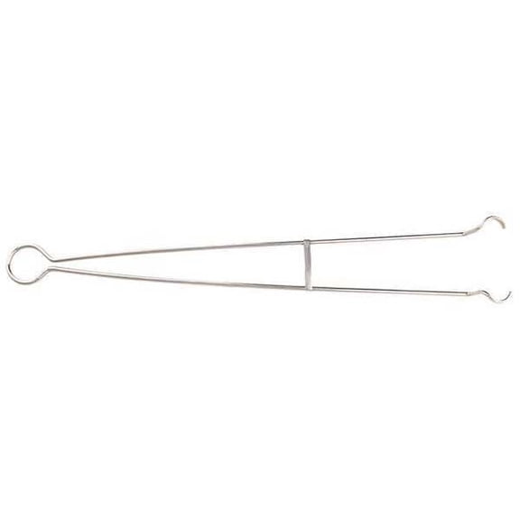 Manufacturer Varies Crucible Tongs,22 in L,SS 787-106