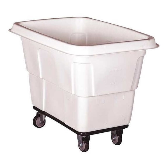 Manufacturer Varies Cube Truck,9/16 cu. yd.,600lb. Cap,White 36FL26