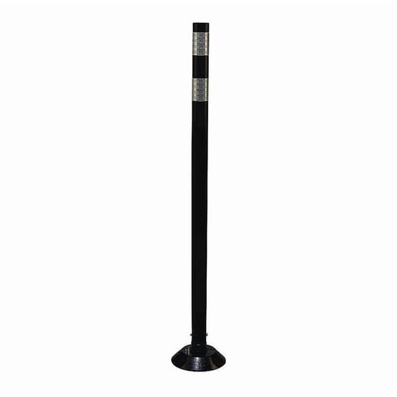 Delineator Post, HDPE, High-Intensity Prismatic, 48" Height, 48" Length, 2 lb, Black