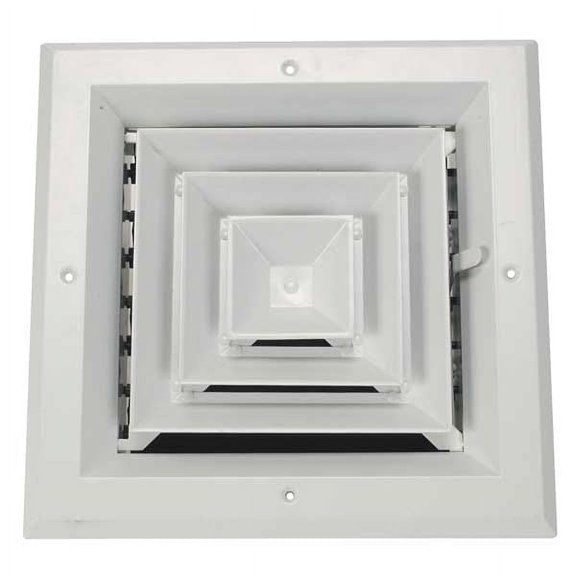 Manufacturer Varies Diffuser,4-Way,Duct Size 8" 4MJJ6