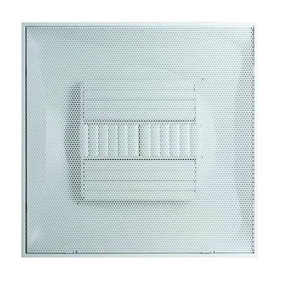 8 in Square Perforated Diffuser, White 4MJU8