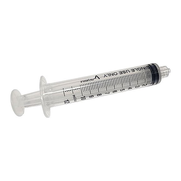Dispensing Syringe, 10 mL, Manual, Luer-Lock Connection, Translucent, PK10