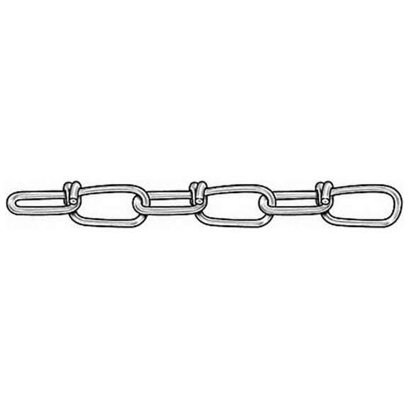 Dayton Double Loop Chain,304 SS,100'L,100 lb 2ZDJ6