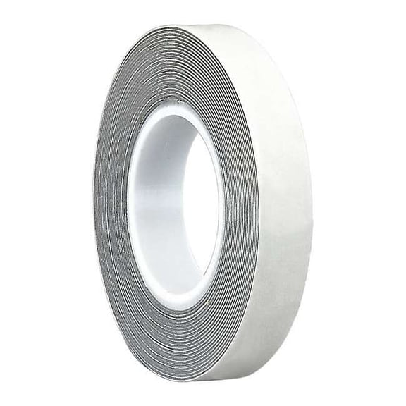 Double-Sided Foam Tape, 1/2 in W, 5 yd L, 1/16 in, Acrylic Foam, Double-Sided