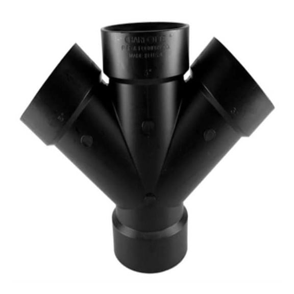 Manufacturer Varies Double Wye, 1 1/2 in, Schedule 40, ABS 02838