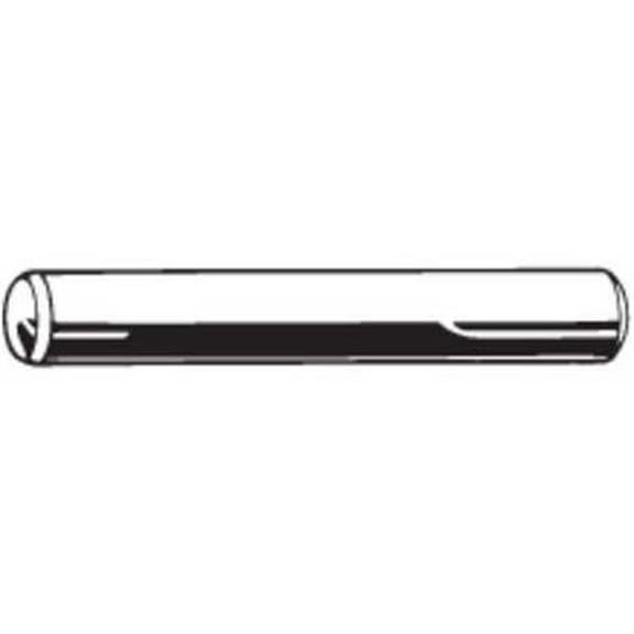 Standard Dowel Pin, 12 mm Nominal Dia, 21 mm L, Steel, 25 PK M39080.120.0020