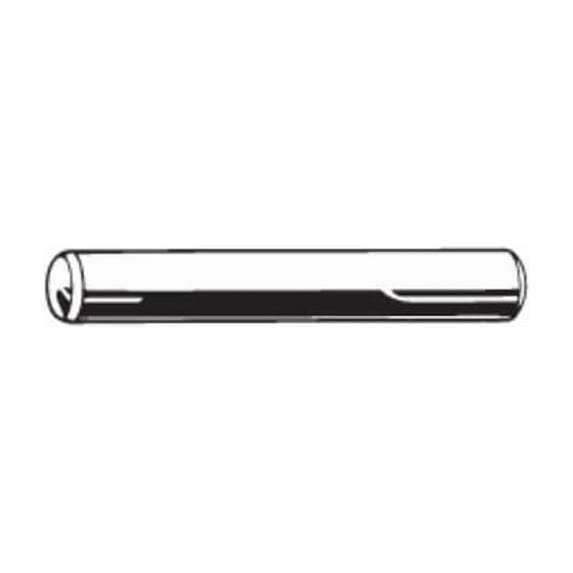 Standard Dowel Pin, 5 mm Nominal Dia, 45 mm L, Steel, 50 PK M39080.050.0045