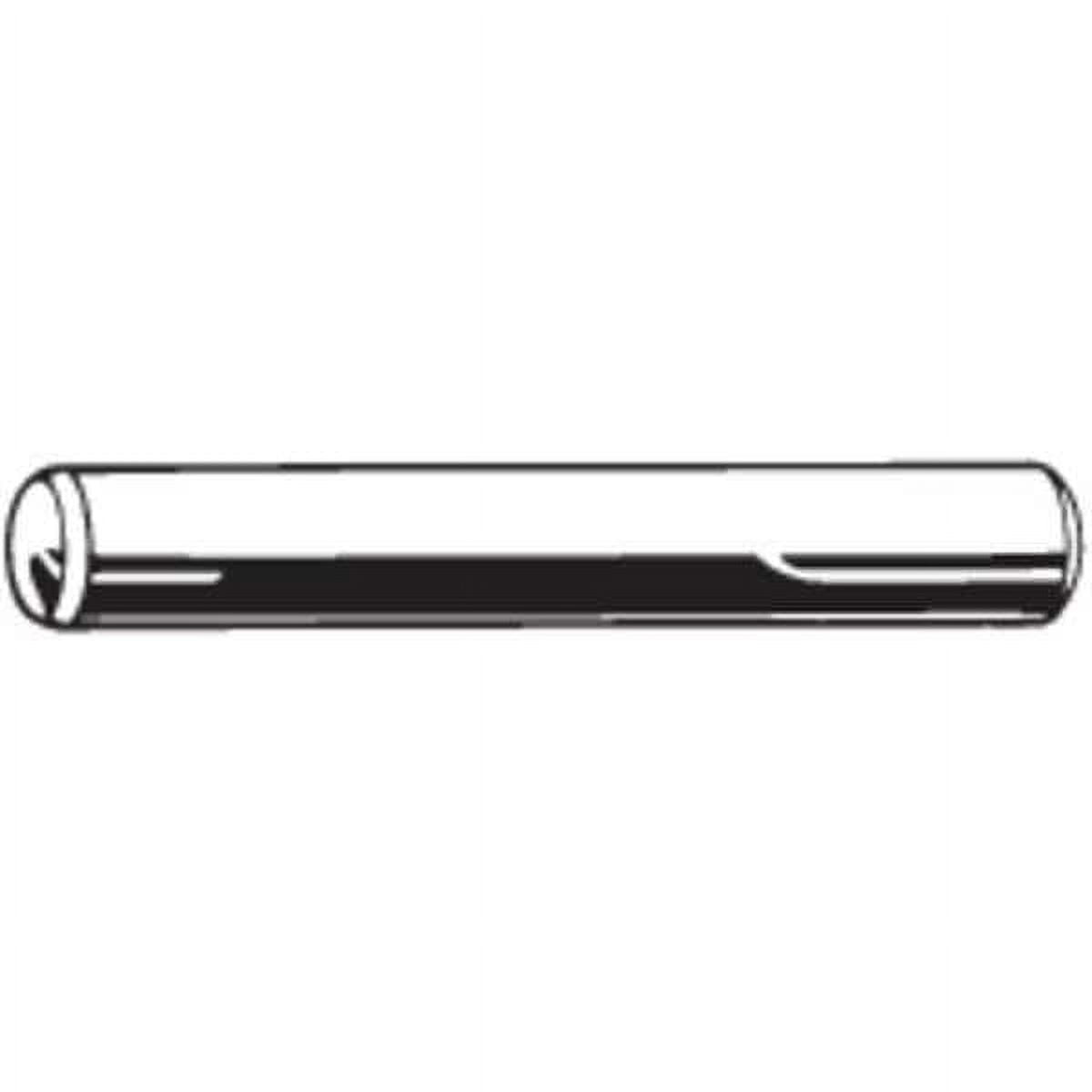 Standard Dowel Pin, 5 mm Nominal Dia, 50 mm L, Steel, 50 PK M39080.050.0050