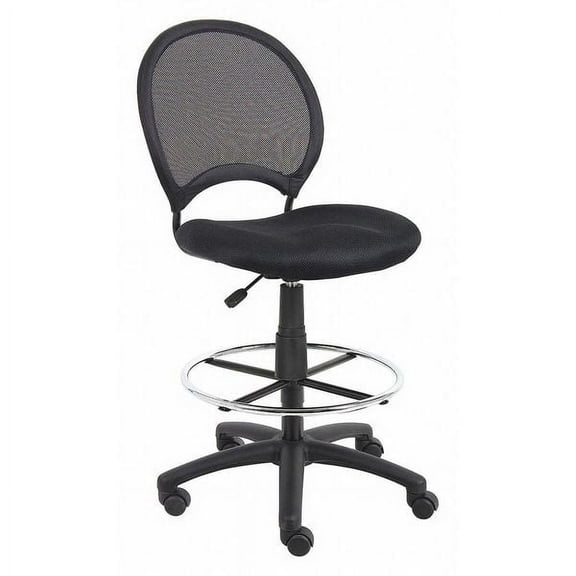 Manufacturer Varies Mesh Drafting Chair, 29-, No Arm, Black 452R23