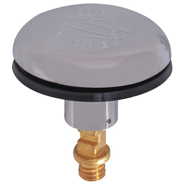 Chrome Plated ABS Tub Drain Stopper with Rubber Seal