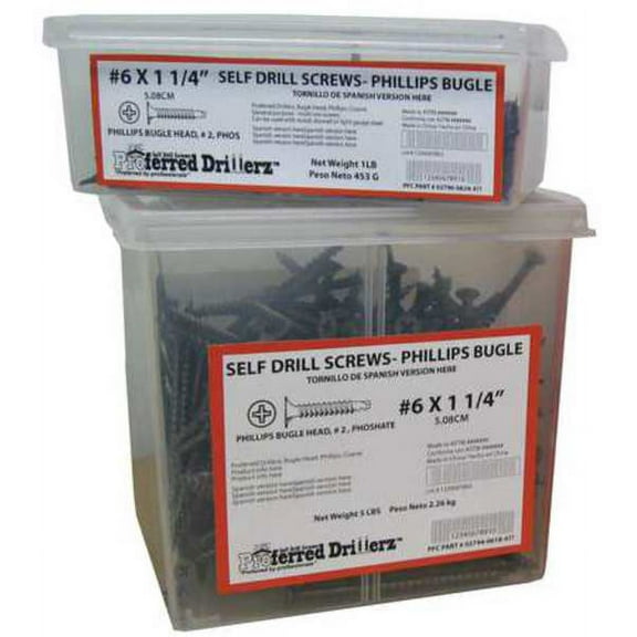 Manufacturer Varies Drill Screw,Pan,#10,Zinc,2"L,PK2000 TKPPI-1002000-3-2000P