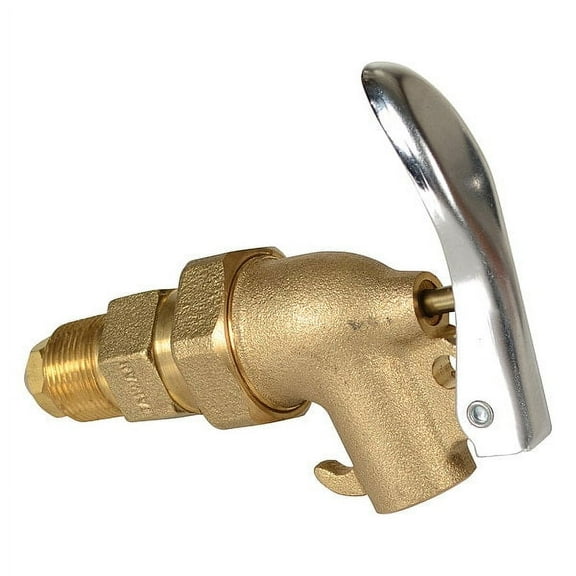 Manufacturer Varies Drum Faucet,Brass,Brass,NPT DFT-ADJ
