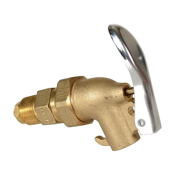 Manufacturer Varies Drum Faucet,Brass,Brass,NPT DFT-ADJ