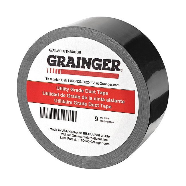 Manufacturer Varies Duct Tape,Black,2 13/16inx33 1/4 yd,PK8 TC600-Black