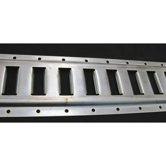 Manufacturer Varies Horizontal E-Track,Zinc Plated Finish 4HXC4