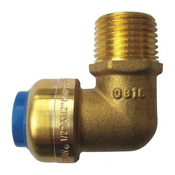 Manufacturer Varies Elbow, 1/2 in x 1/2 in Tube Size, Brass, Brown 75186LF