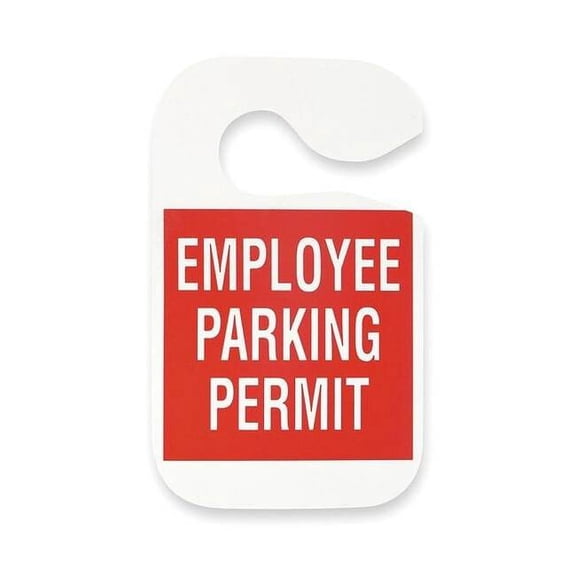Employee Parking Permit,Red,PK5 2XKE7