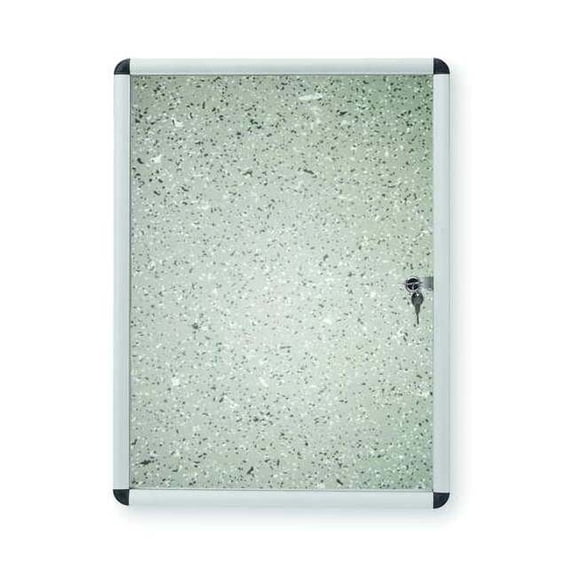 Manufacturer Varies Enclosed Cork Bulletin Board 36" x 24", 1 Door 2RXC9