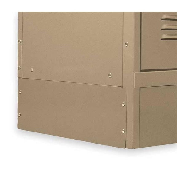 Manufacturer Varies Locker End Base,D 12 In,H 6 In,Tan 2HFP1