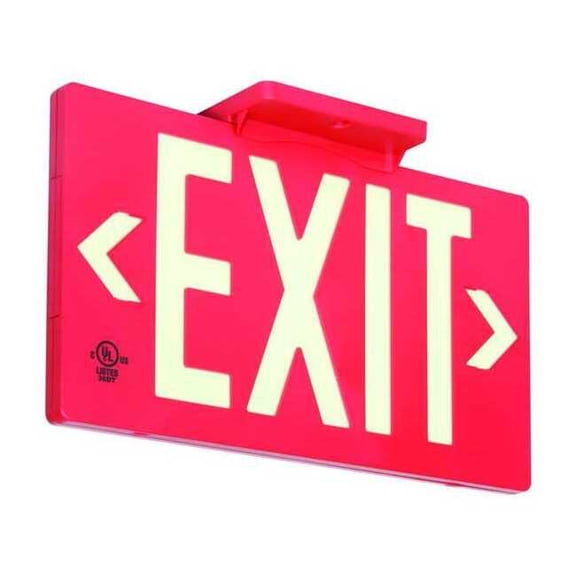 Manufacturer Varies Exit Sign,8 3/4 in x 15 1/2 in,Plastic, GRAN11417 GRAN11417