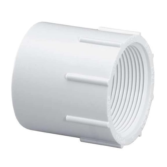Manufacturer Varies PVC Female Adapter, Socket x FNPT, 1/2 in Pipe Size 435005BC
