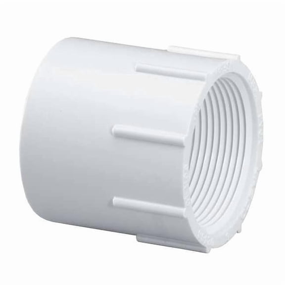 PVC Female Adapter, Slip x FNPT, 3/4 in Pipe Size 435007BC