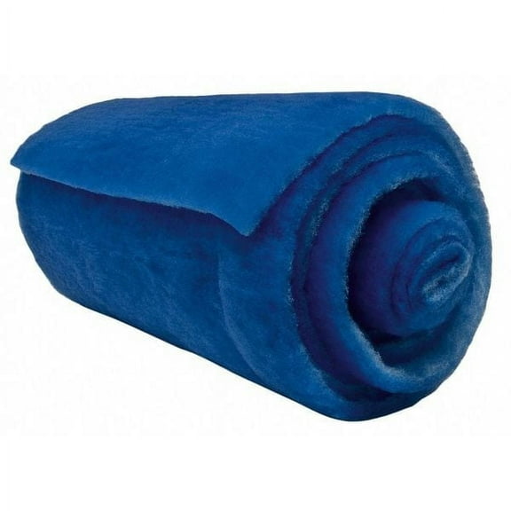72 in x 90 ft x 1 in Polyester Air Filter Roll, MERV 7, Blue/White