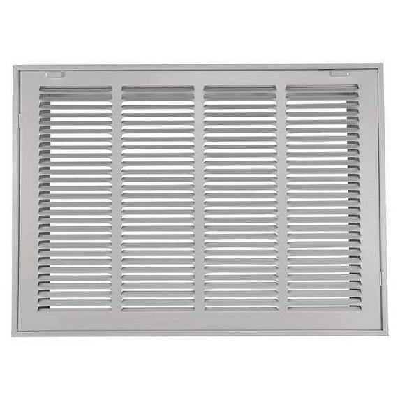 Filtered Return Air Grille, 14 in x 20 in, White, Steel