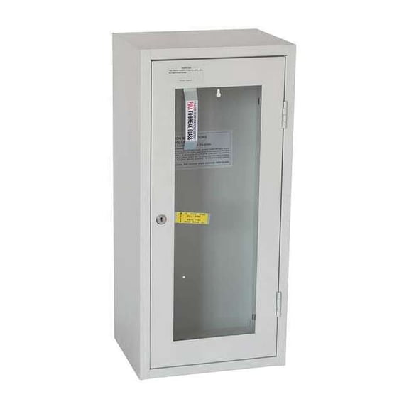 Fire Extinguisher Cabinet, Surface Mount, 25 9/16 in Height, 20 lb