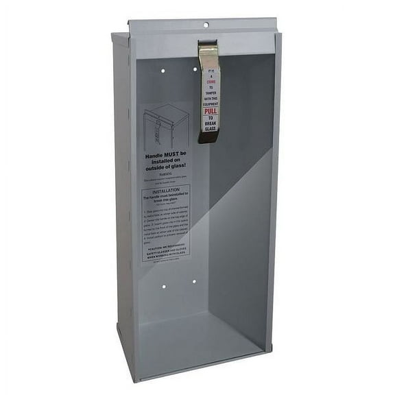 Fire Extinguisher Cabinet, Surface Mount, 18 7/8 in Height, 5 lb