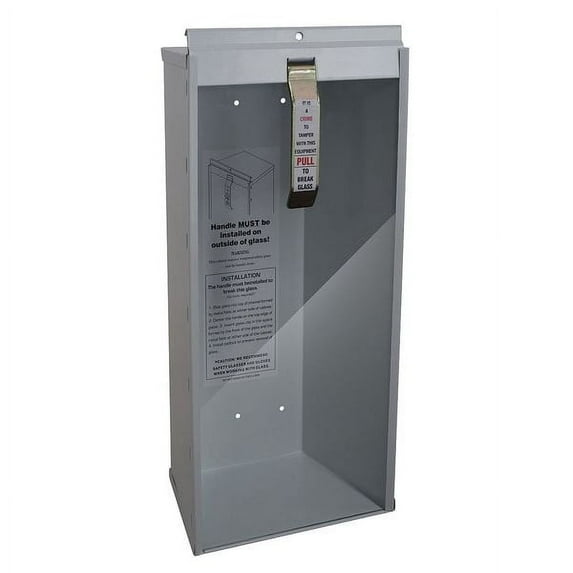 Fire Extinguisher Cabinet, Surface Mount, 18 7/8 in Height, 5 lb