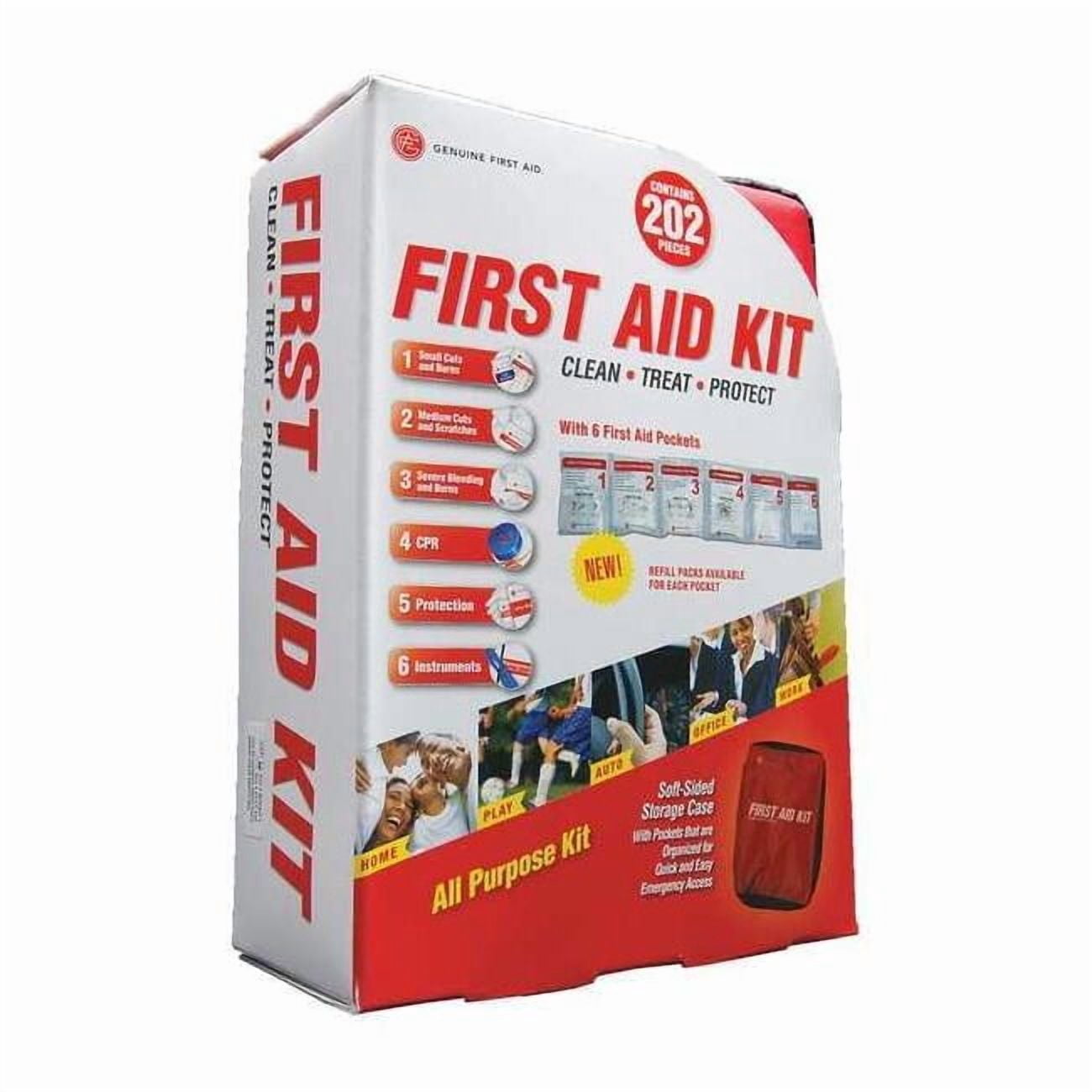 First Aid Kit and Housing, Nylon 202 Components, 25 People Served 9999-2302