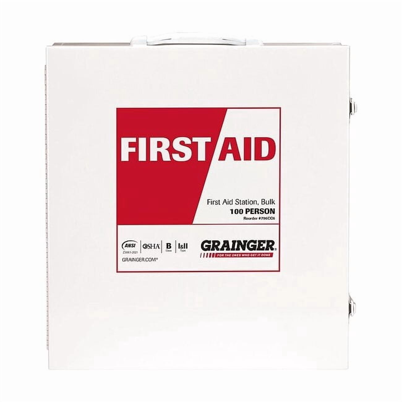 First Aid Kit and Housing, Metal 687 Components, 100 People Served 54766-021