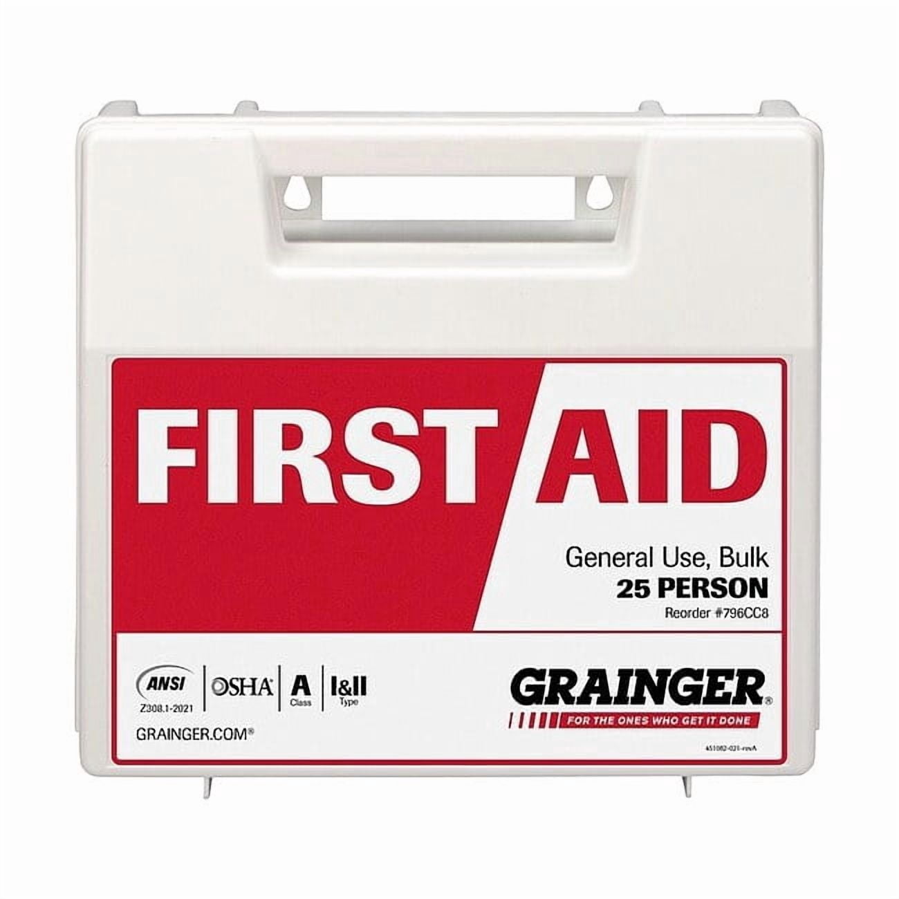 First Aid Kit and Housing, Plastic 94 Components, 25 People Served 54771-021