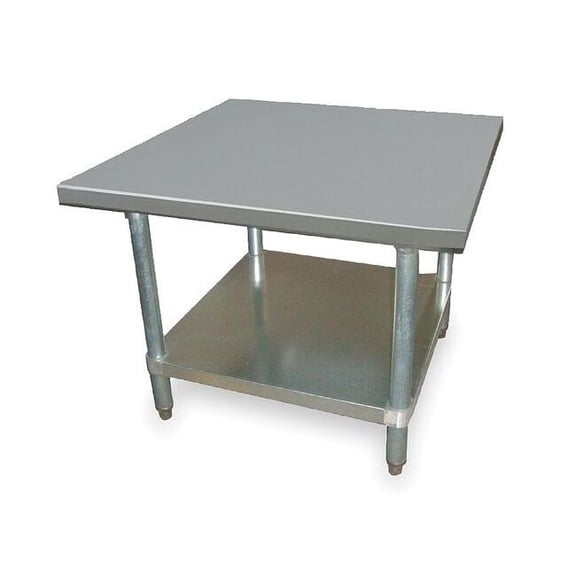 Manufacturer Varies Fixed Work Table,SS,24" W,24" D 2KRE3