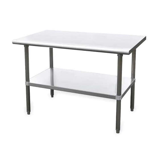 Manufacturer Varies Fixed Work Table,SS,48" W,30" D 4UEJ6