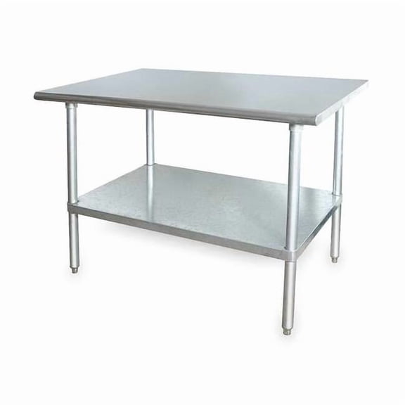 Fixed Work Table,SS,72" W,24" D 2KRE8
