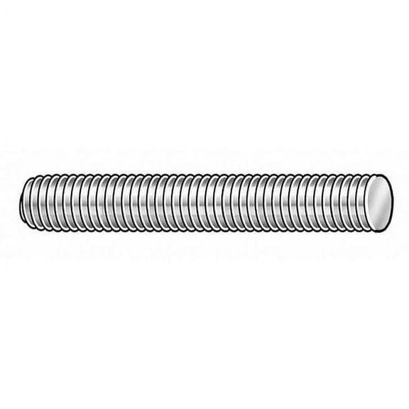 Fully Threaded Rod, 1/4"-20, 2 ft, Stainless Steel, 316, Plain Finish