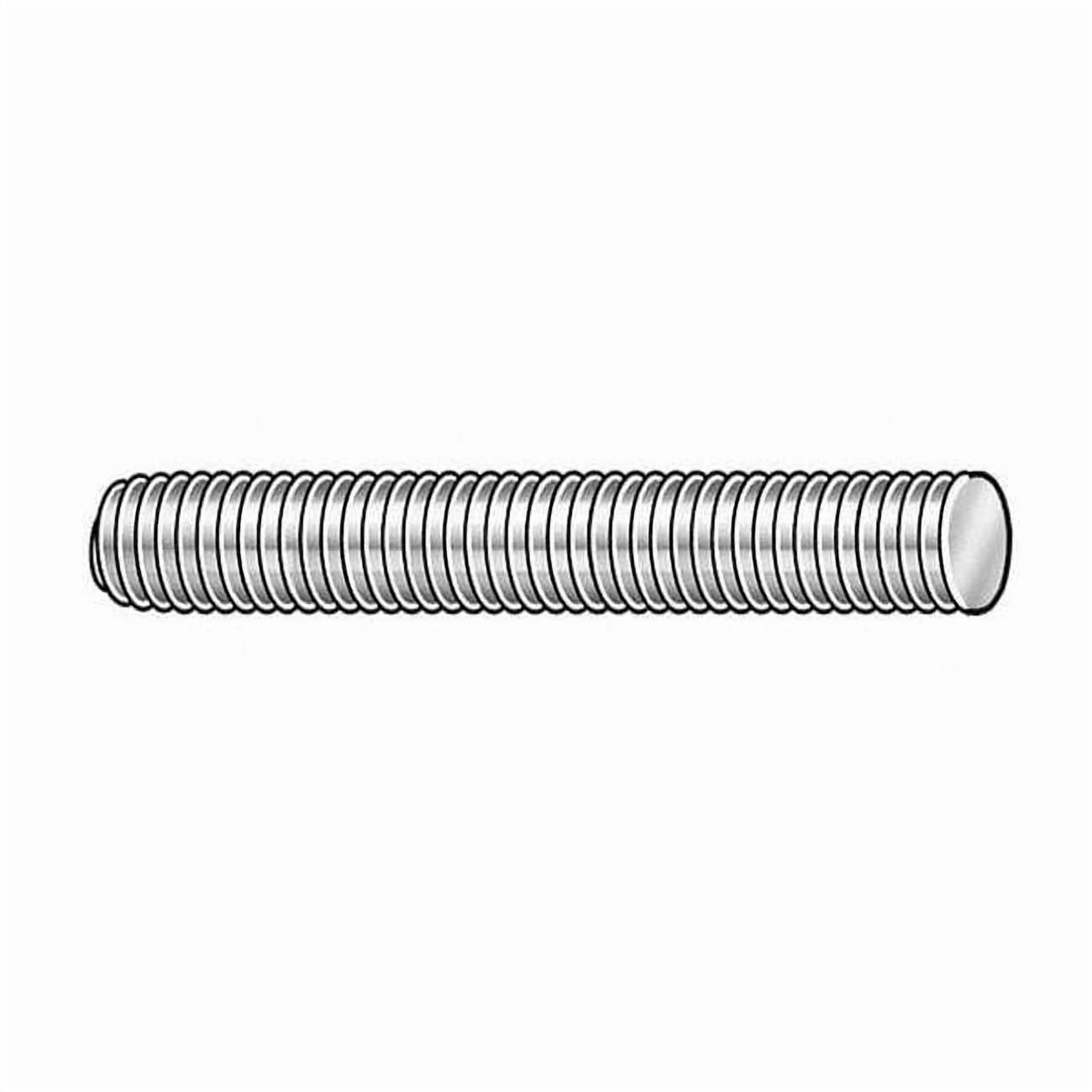 Fully Threaded Rod, 3/8"-16, 6 ft, Aluminum, Not Graded, Plain Finish