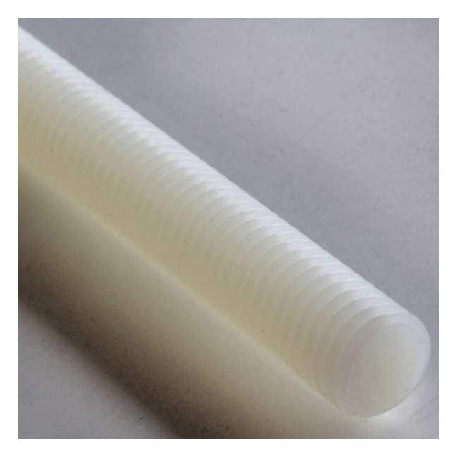 Fully Threaded Rod, 3/8"-16, 4 ft, Nylon, 6/6, Plain Finish 3837516TR-4FT