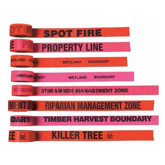 Manufacturer Varies Flagging Tape,Orange Glo/Black,150 ft CUOGBK112-200