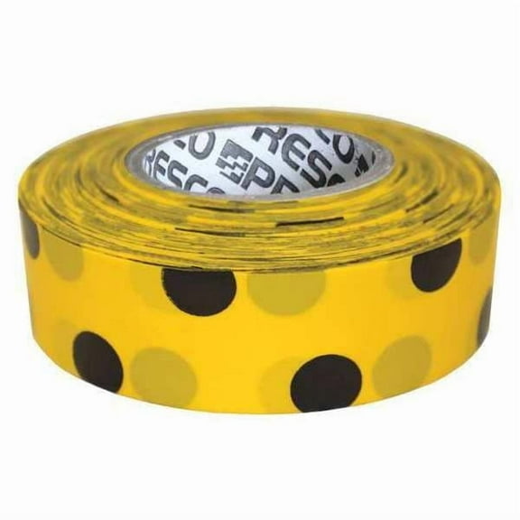 Manufacturer Varies Flaging Tape,Blck/Yllw,300 ft,1 3/16 in PDYBK-200