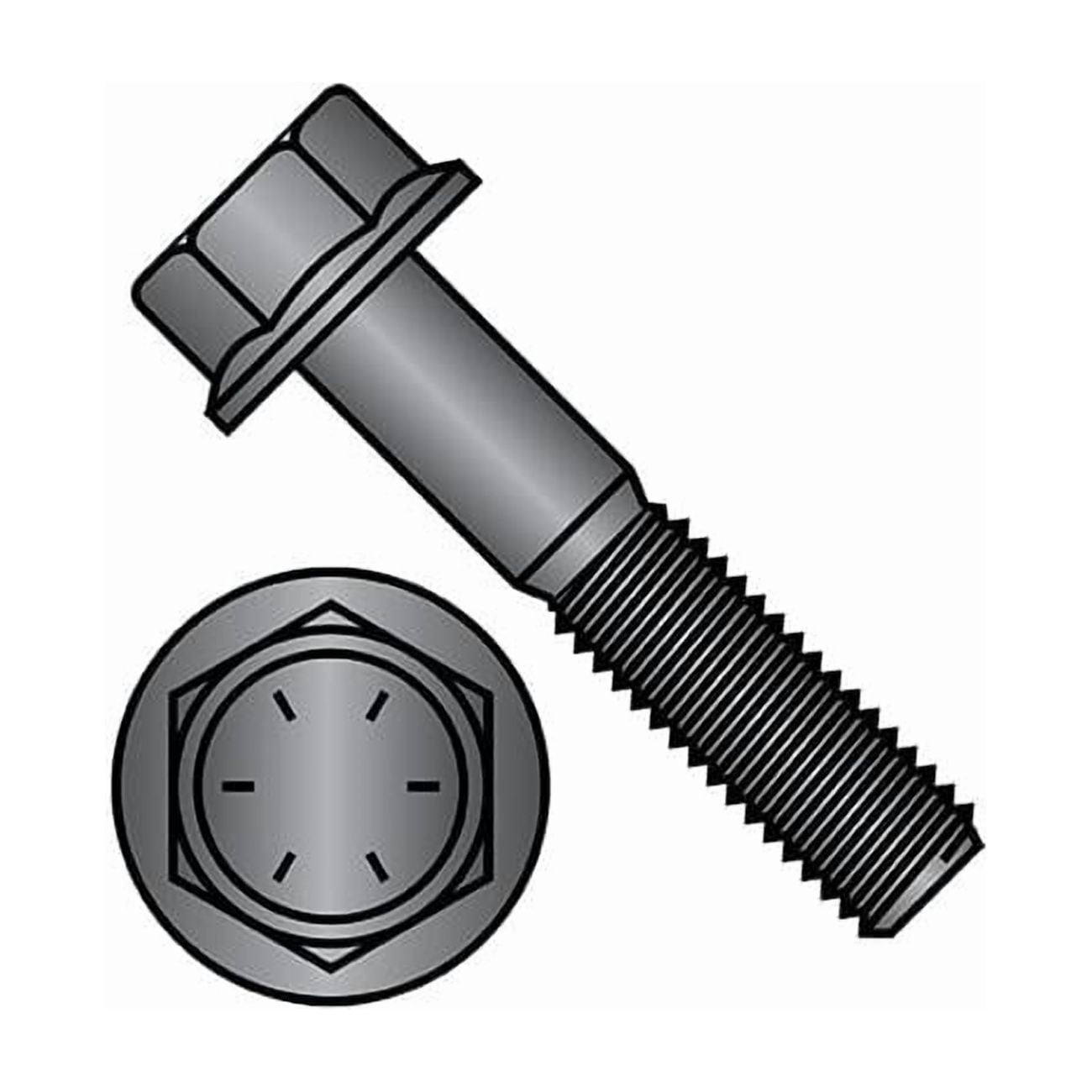 5/8-11in x 4-1/4in FRAME BOLT, Black Steel, 100 PK 6268BF