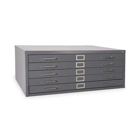 Manufacturer Varies Cabinet,Flat File,5 Drawer,Gray 2CLC3