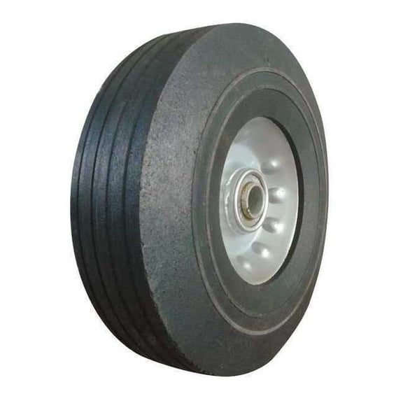 Solid Rubber Wheel,8 in.,400 lb.,Sym 1NWZ4
