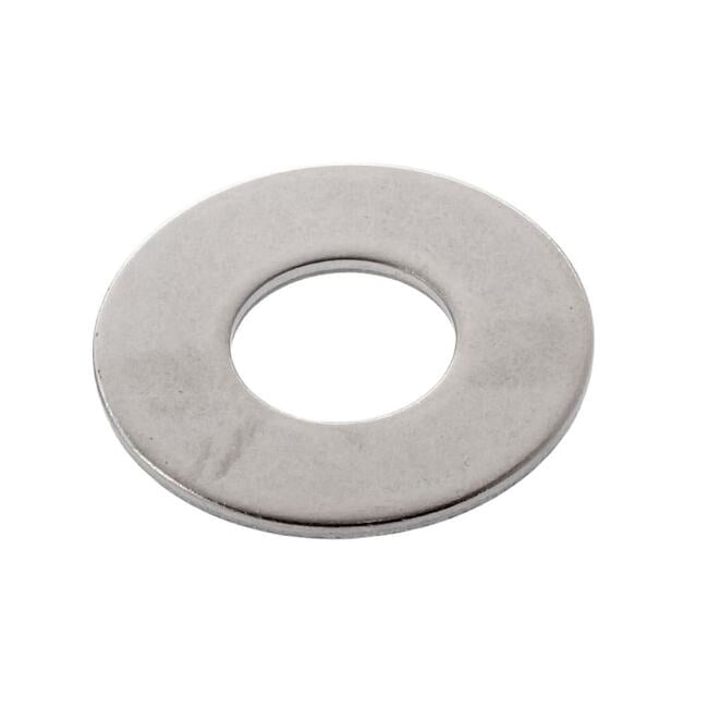 Flat Washer, For Screw Size 3/8" ,18-8 Stainless Steel Plain Finish, 100 PK