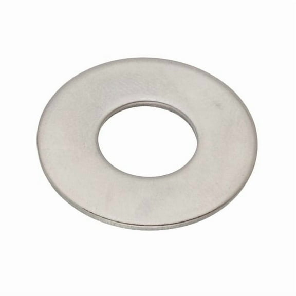 Flat Washer, For Screw Size 3/8" ,340 Stainless Steel Plain Finish, 100 PK