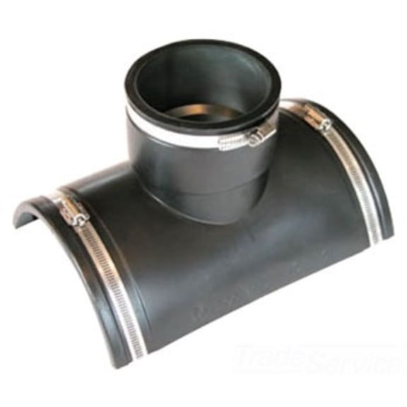 Fernco 4" Flexible Tap Saddle Tee, Fits 6" Pipe TST-4