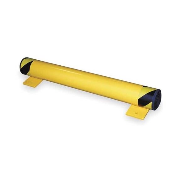 Manufacturer Varies Floor Stop Bollard ,5 in H,Yellow ,Steel FSBOL-36